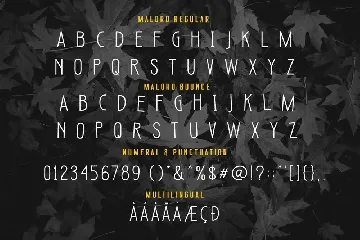 Malord Pressed Font