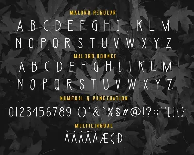 Malord Pressed Font