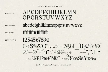 Memogram Modern Serif Font