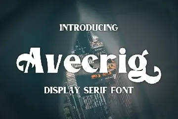 Avecrig Display font