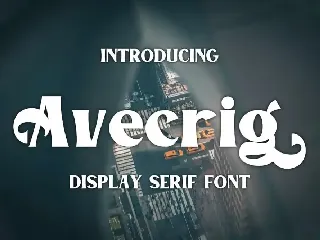 Avecrig Display font