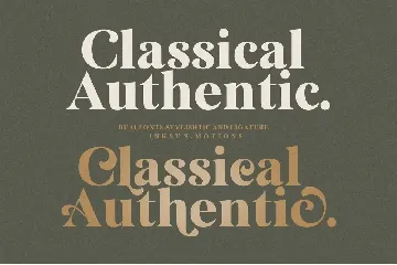 Classical Authentic font