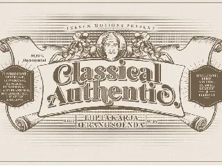 Classical Authentic font