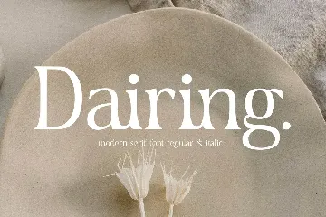 Dairing Modern Serif Font