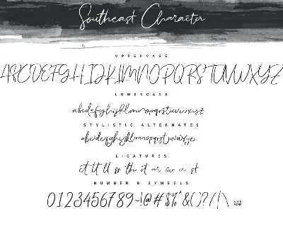 Southeast Signature font