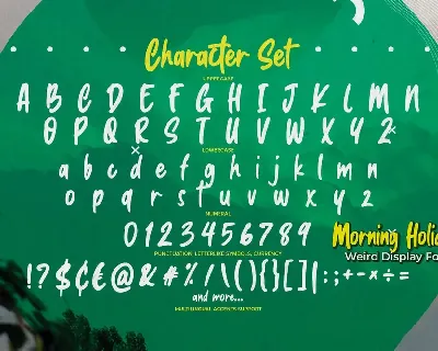 Morning Holiday - Weird Display Font