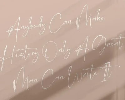 Derlantica Beauty Signature Font