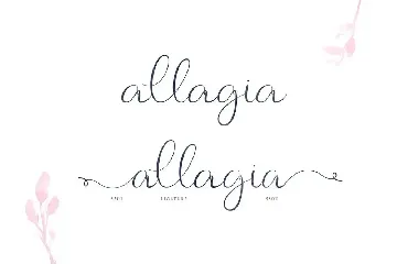 Allagia font