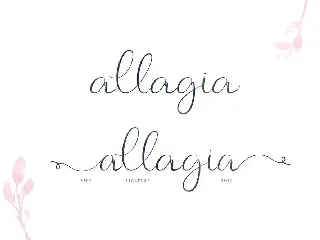 Allagia font