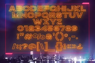 Leegione - Neon Sci-fi Display Font