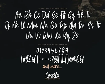 Cassella - Quick Brush Font