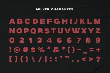 Milker // Bold Sans Serif font