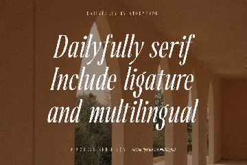 Dailyfully A Modern Serif Font