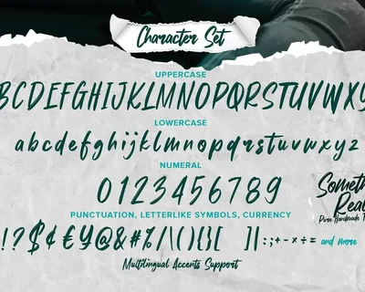 Something Real - Pure Handmade Typeface font