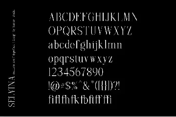 Selvina | a classic serif font