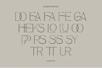 Gavers - Modern Font