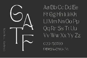 Gavers - Modern Font