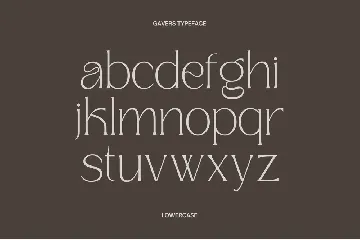 Gavers - Modern Font