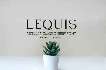 Lequis - Classic Serif Font