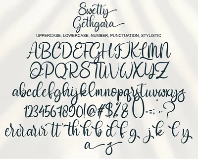Swetty Gethgara font
