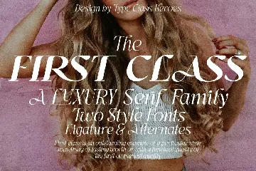 First Class - Luxury Serif font