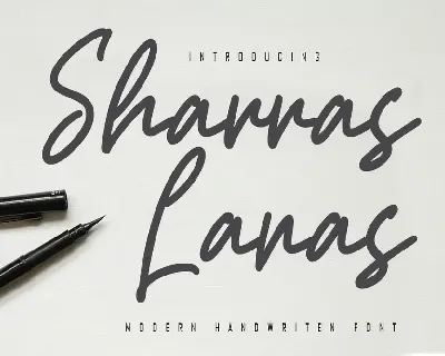 Sharras Lanas - Modern Handwritten Font