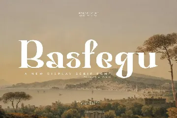 Basfegu A New Display Serif Font