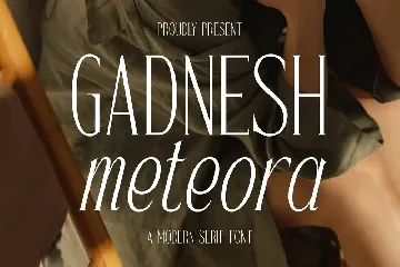 Gadnesh Meteora A Modern Serif Font