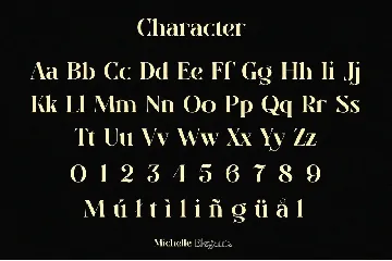 Michelle Elegante duo font