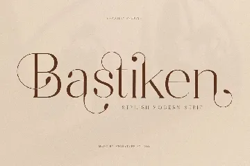 Bastiken Stylish Modern Serif Font