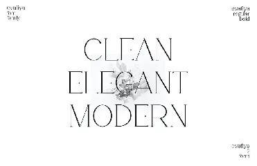 Evafiya - Clean Serif Font