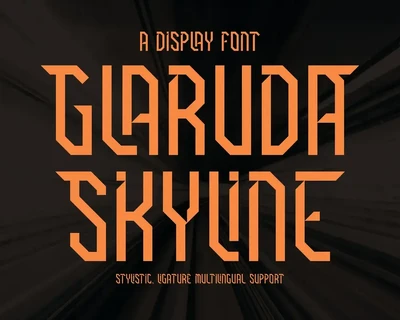 Garuda Skyline A Display Font
