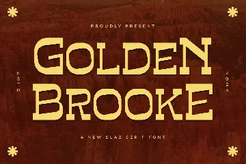 Golden Brooke A New Slab Serif font