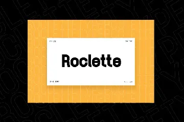 Roclette Display Typeface font