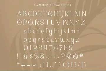 CLAMERON font