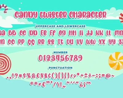 Candy Twister an Unique Playful Font
