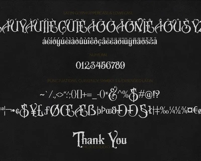 Justile - Blackletter font