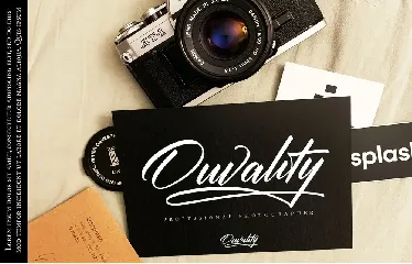 Ouvality Script | A Stylish Signature Script Font