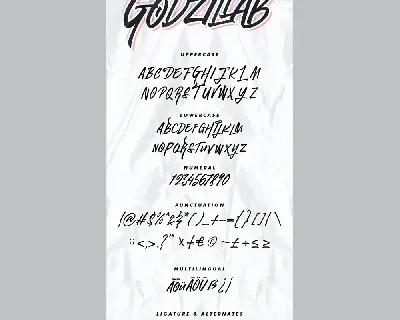 Godzillab - Handmade Graffity Font