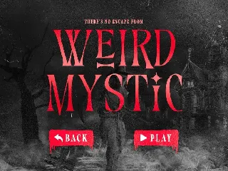 Mystery House - Horrific Serif font