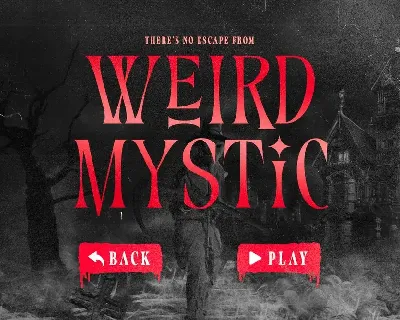 Mystery House - Horrific Serif font