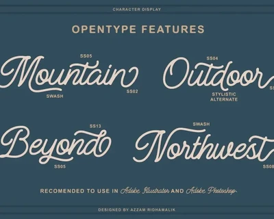 Manteman Monoline font