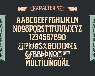 Raidplan Typeface font