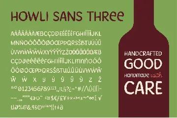 Howli Sans Three & Fun Script font