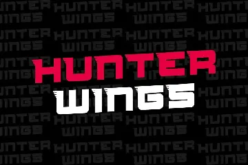 HunterWings font