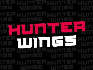 HunterWings font