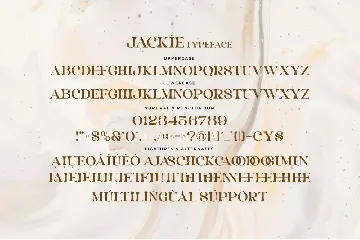 Jackie - Stylish Ligature Font