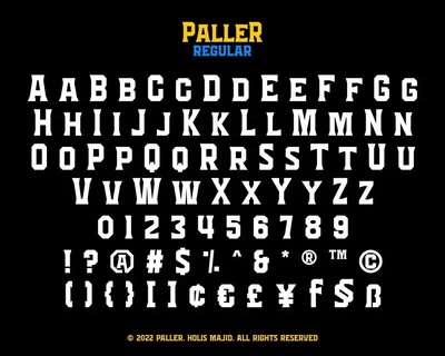 Paller Typeface font