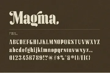 Magma font