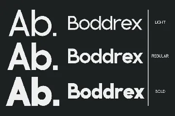 Boddrex - A Modern Sans Serif Font